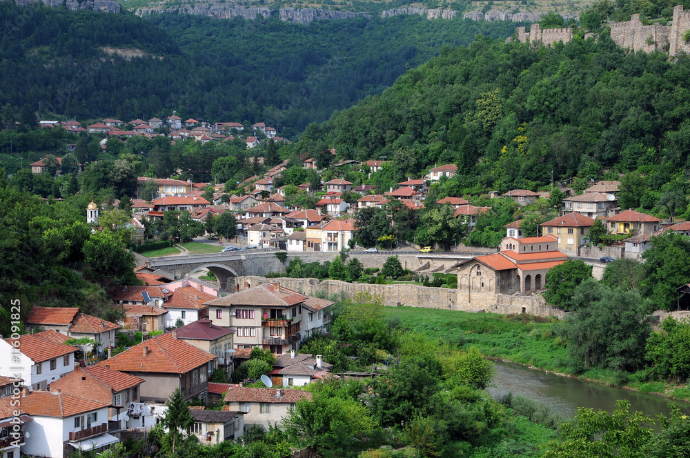 Town of Veliko Tarnovo in the Spring