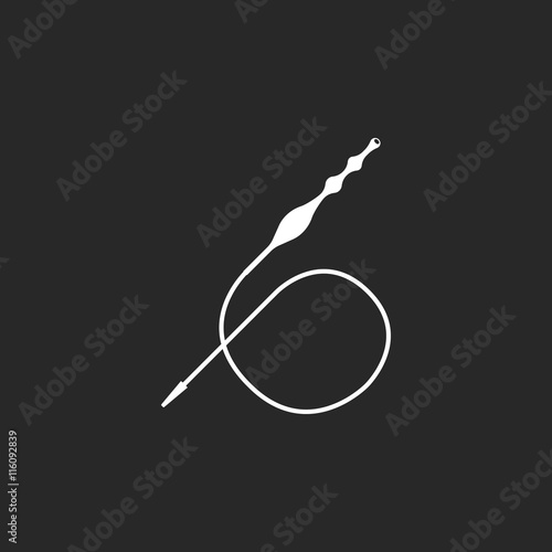 Hookah Hose simple icon on background