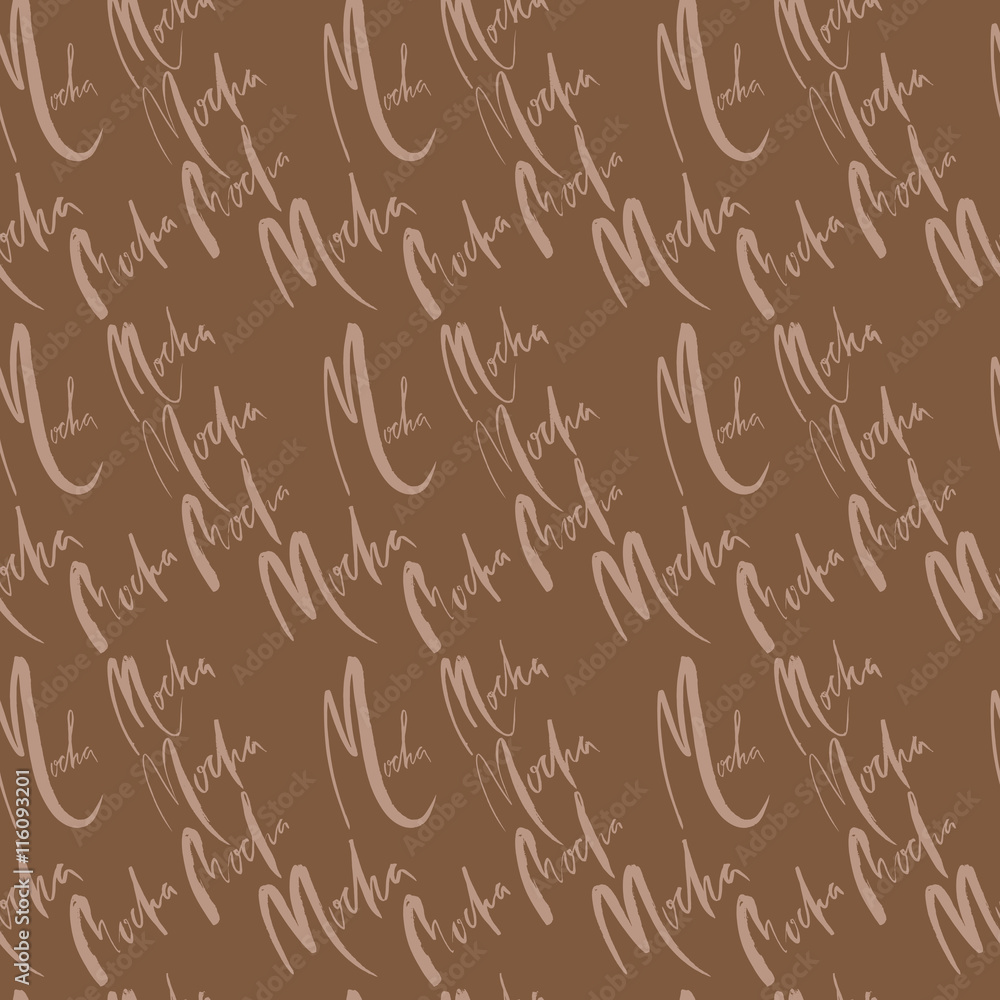 Vector illustration of seamless coffee pattern. Mocha coffee Vector illustration of seamless coffee pattern. Mocha coffee