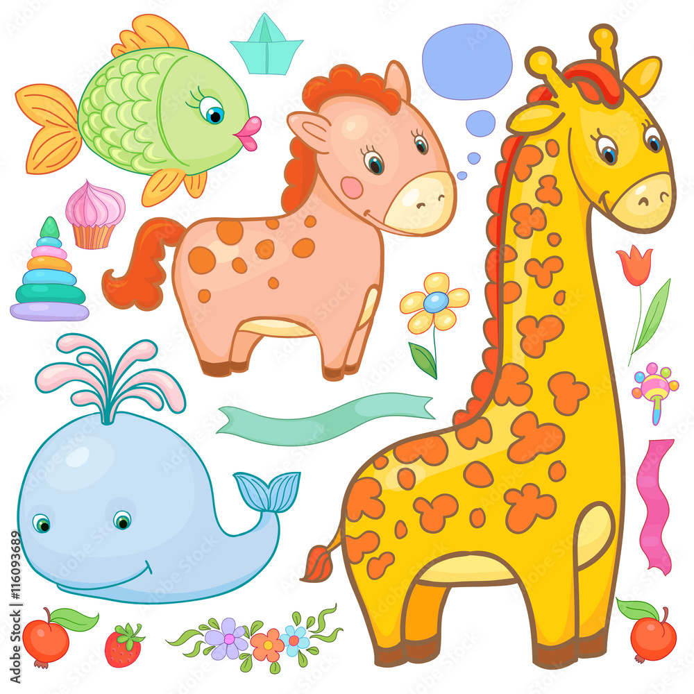 Vector animals set Vector animals set