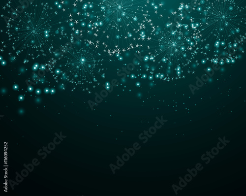 Festive color firework background. Vector illustration