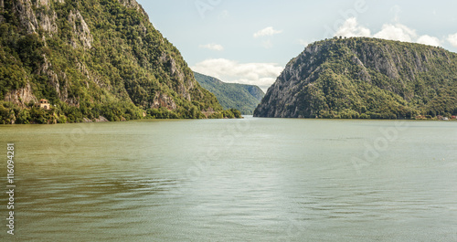 Danube river at Cazanele Mari