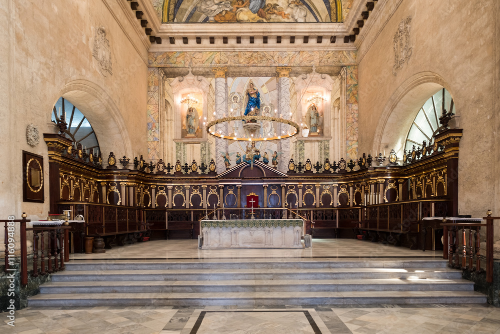 Altar at the Cathedral of Havana in Cuba