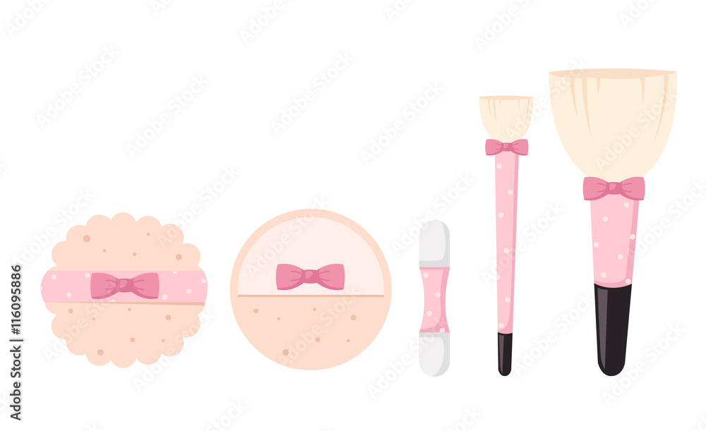 brushes for makeup isolated illustration brushes for makeup isolated illustration