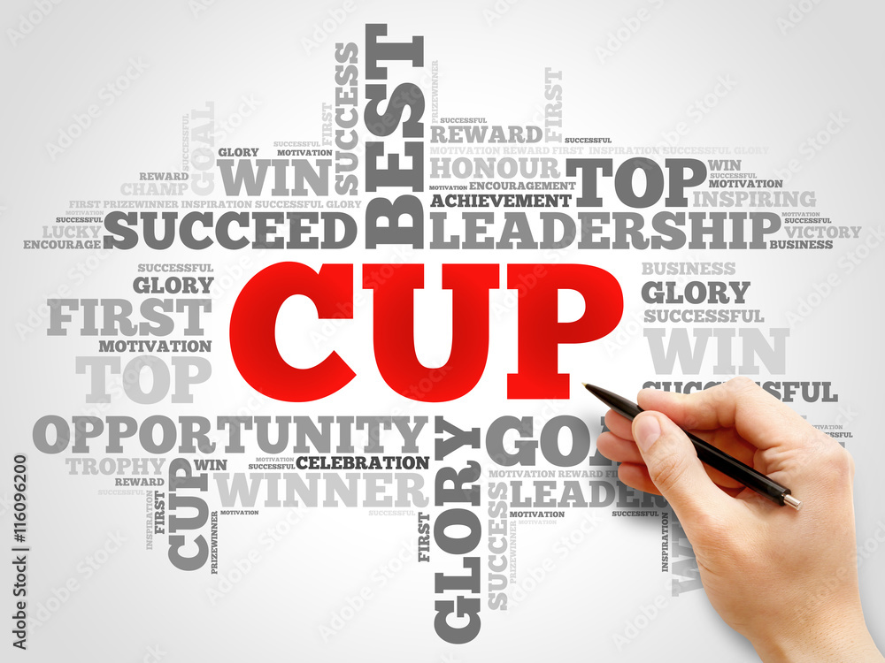CUP word cloud collage, business concept background CUP word cloud collage, business concept background