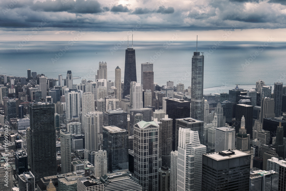 Chicago cityscape view
