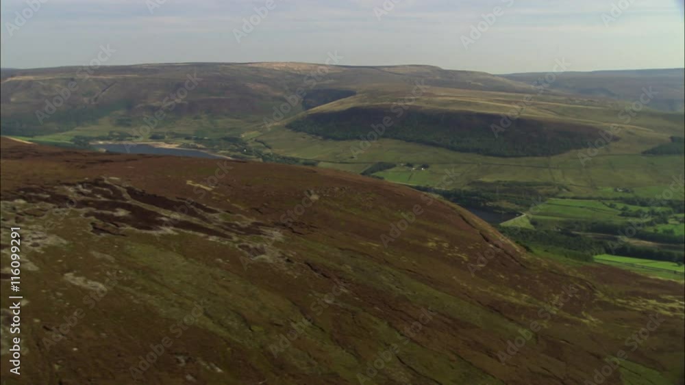 Longdendale Reservoirs Revealed From Behind Hill Longdendale Reservoirs Revealed From Behind Hill