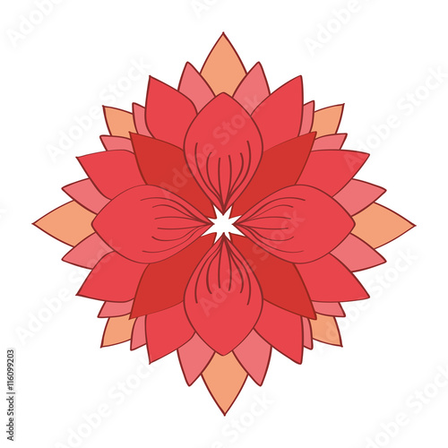 flower floral nature icon