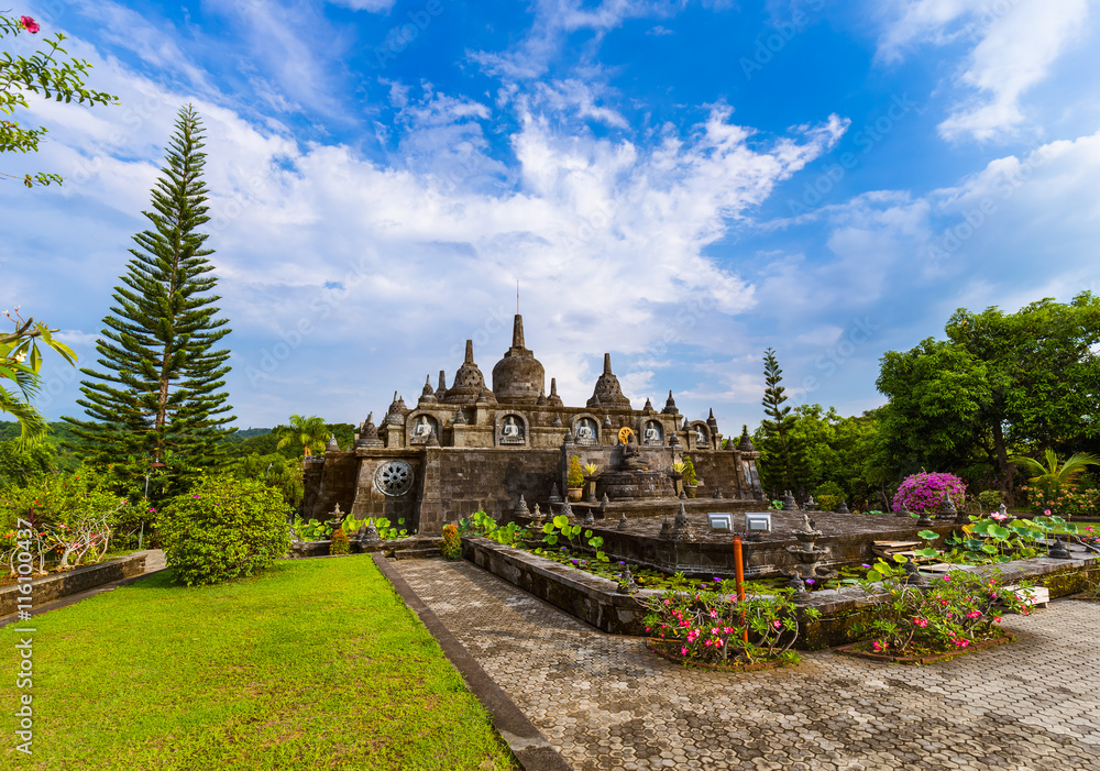 Buddhist temple of Banjar - island Bali Indonesia