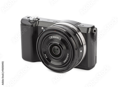 Obraz na płótnie Mirrorless photo camera w salonie