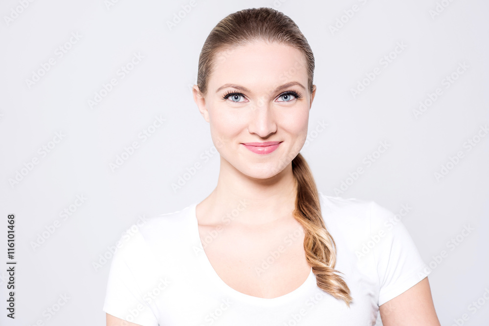 Portrait of a smiling pretty woman Portrait of a smiling pretty woman