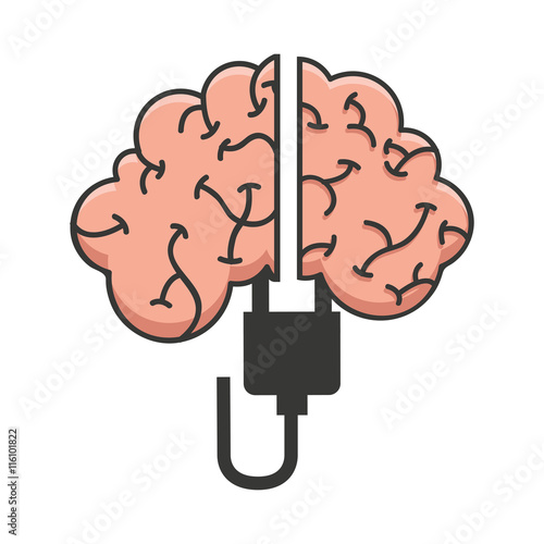 brain storming mind icon