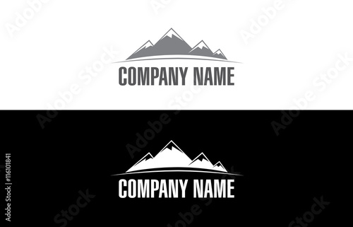 Mountain logo flat