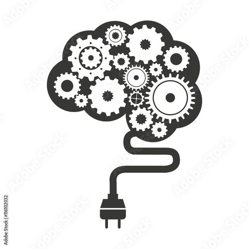 brain storming mind icon