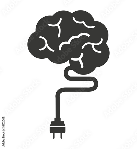 brain storming mind icon