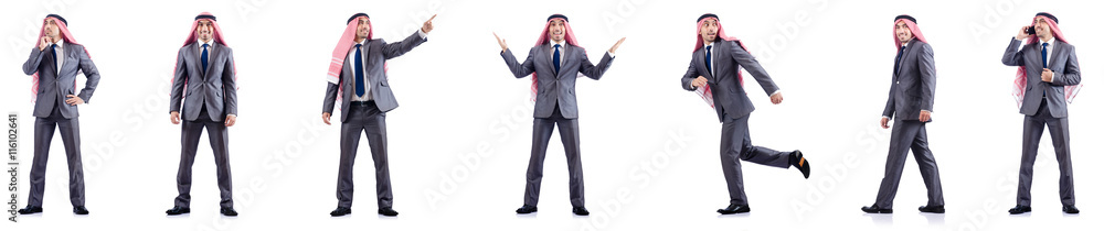 Set of photos with arab businessman Set of photos with arab businessman