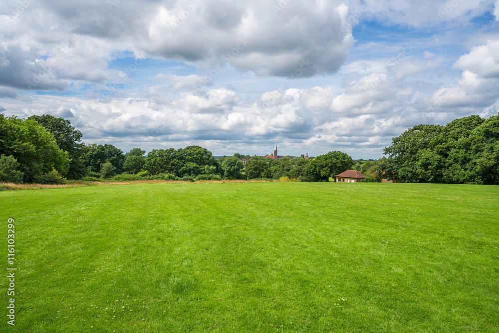 Naklejka premium Hampstead Garden Suburb green, London, UK