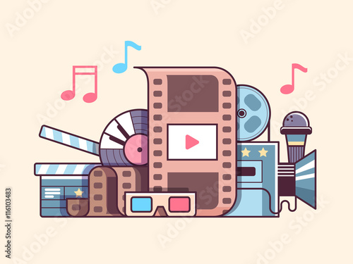 Cinema cocncept flat