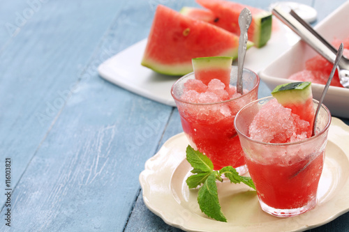 homemade watermelon ice