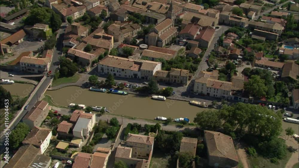 Canal Du Midi, Homps And Homps And Ognon Locks Canal Du Midi, Homps And Homps And Ognon Locks