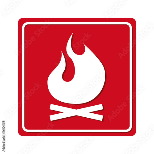 fire flame signal icon