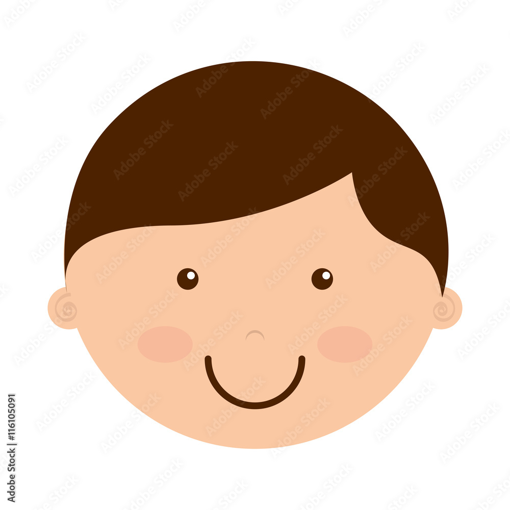 little boy smile icon