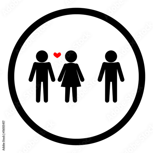 Love triangle relationship