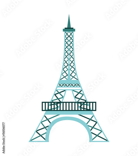 tower eiffel france icon