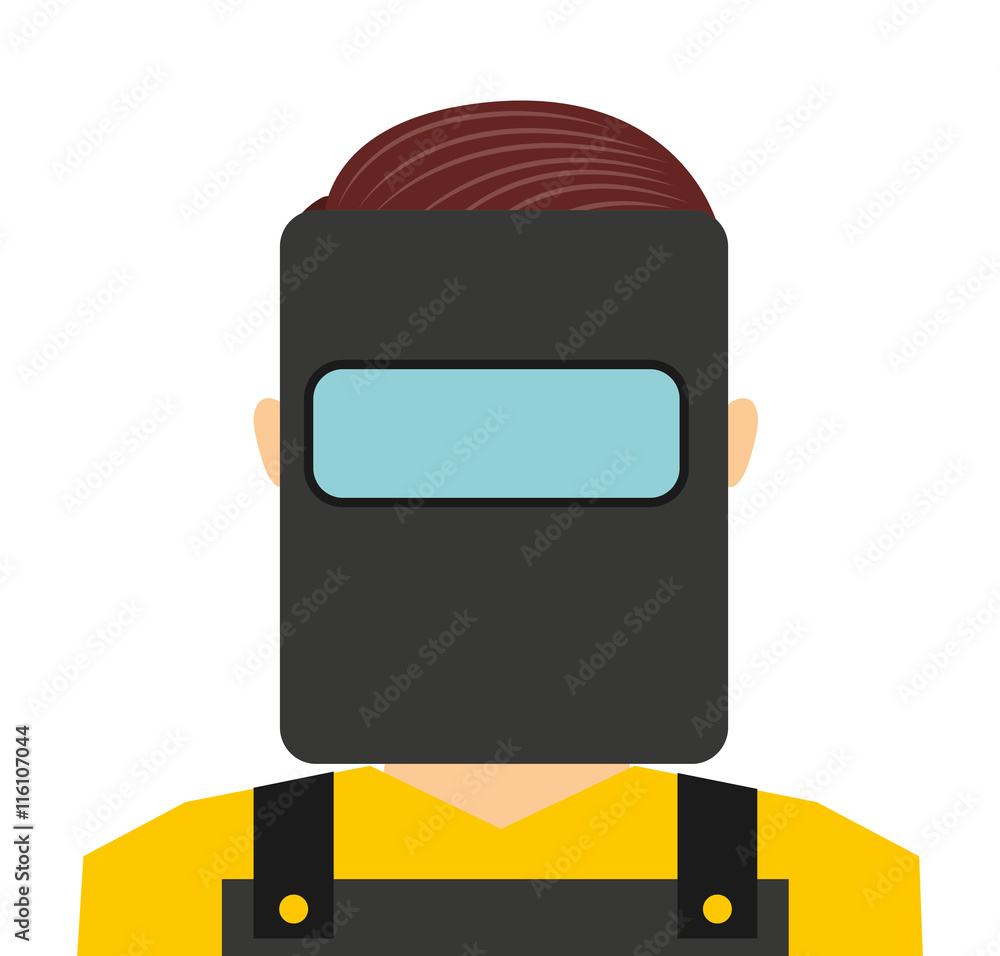 worker man uniform security icon worker man uniform security icon