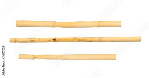 bamboo sticks isolated on white