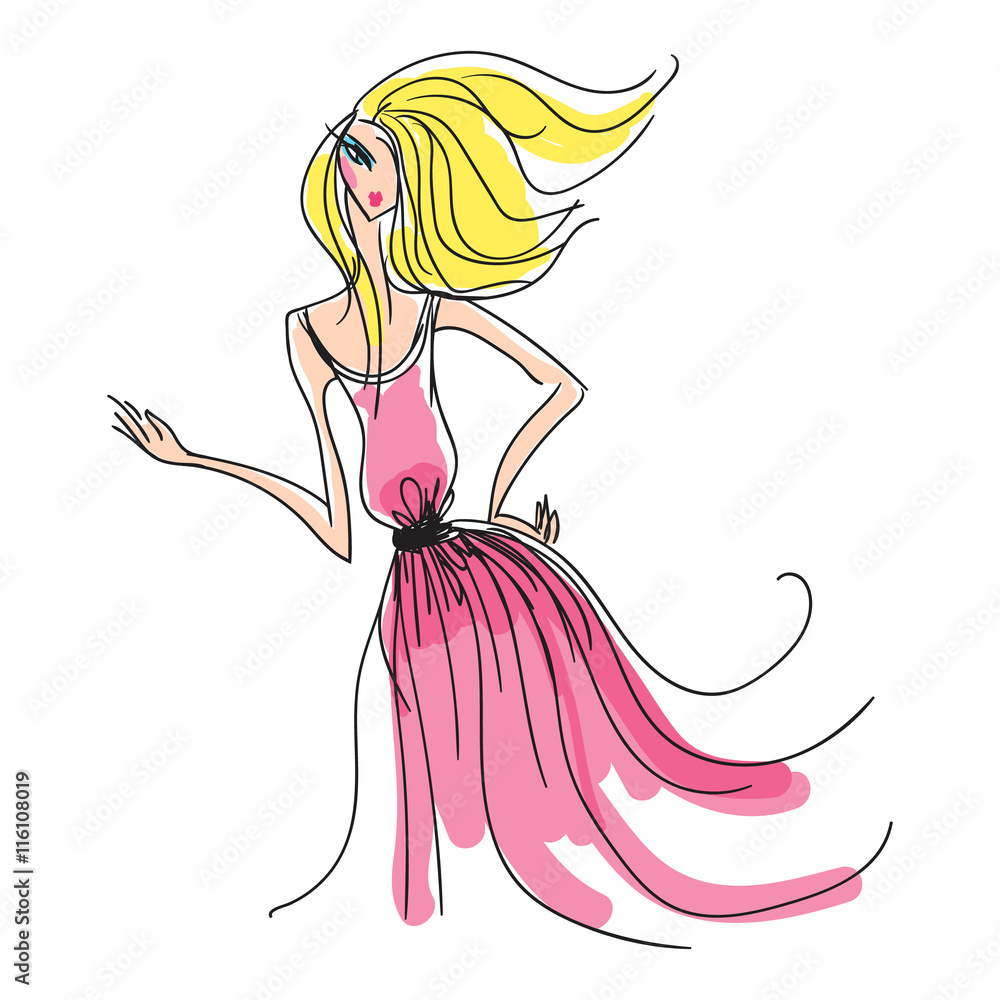 woman in the ball gown silhouette woman in the ball gown silhouette