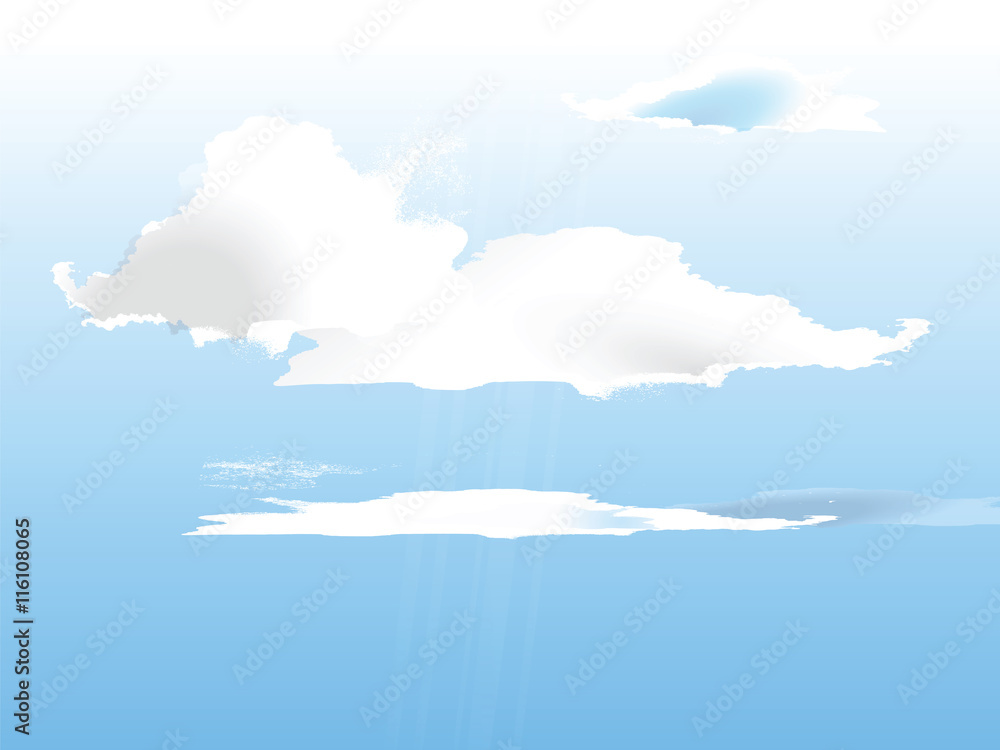 Blue sky and white clouds Blue sky and white clouds