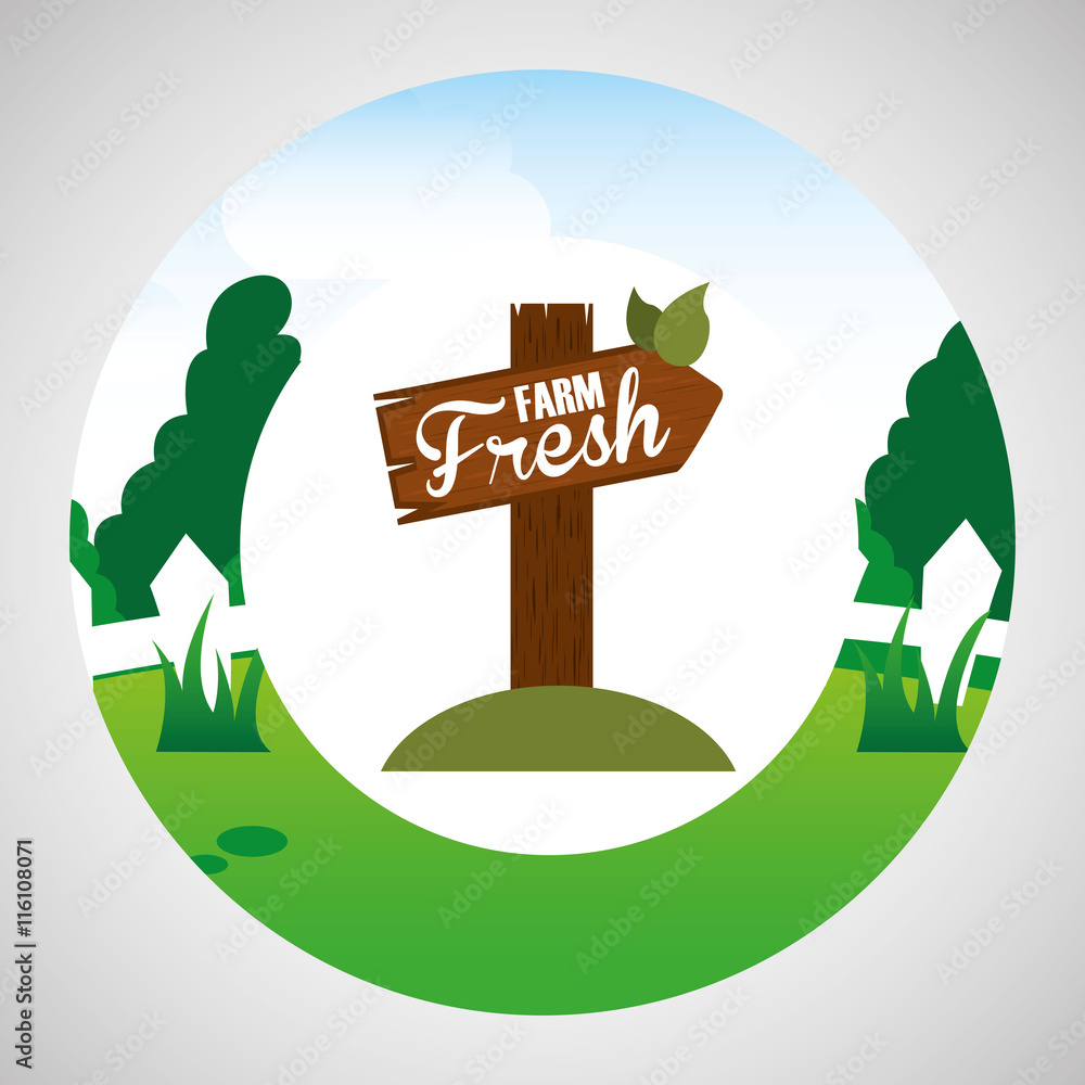 farm countryside road signal design Stock Vector Adobe Stock