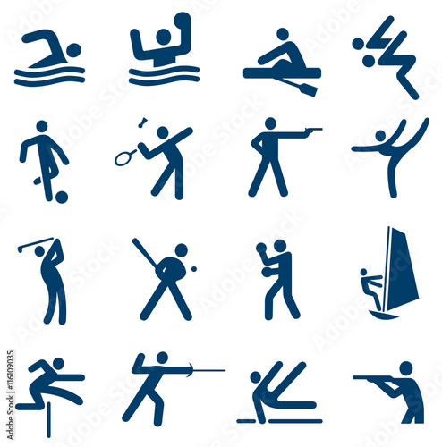 sport icon set