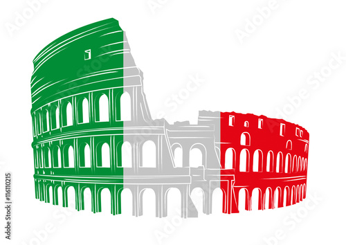 Colosseo romano simbolo d'Italia