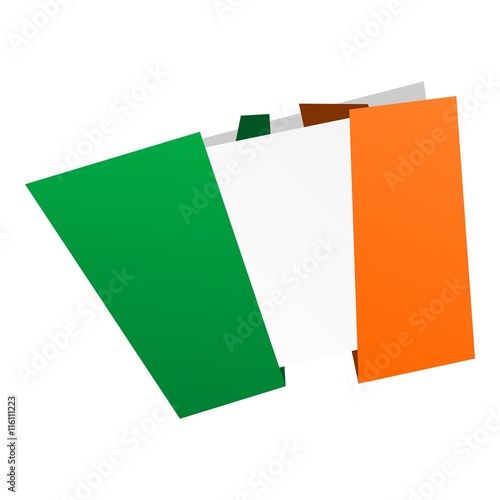 Ireland origami flag