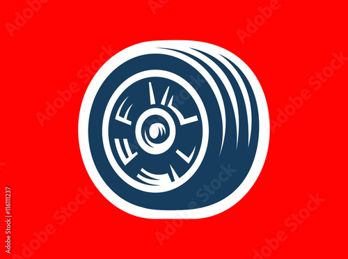Tyre symbol or icon - car tire logo