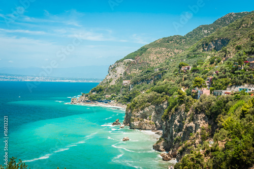 The coastline  Sorrento peninsula