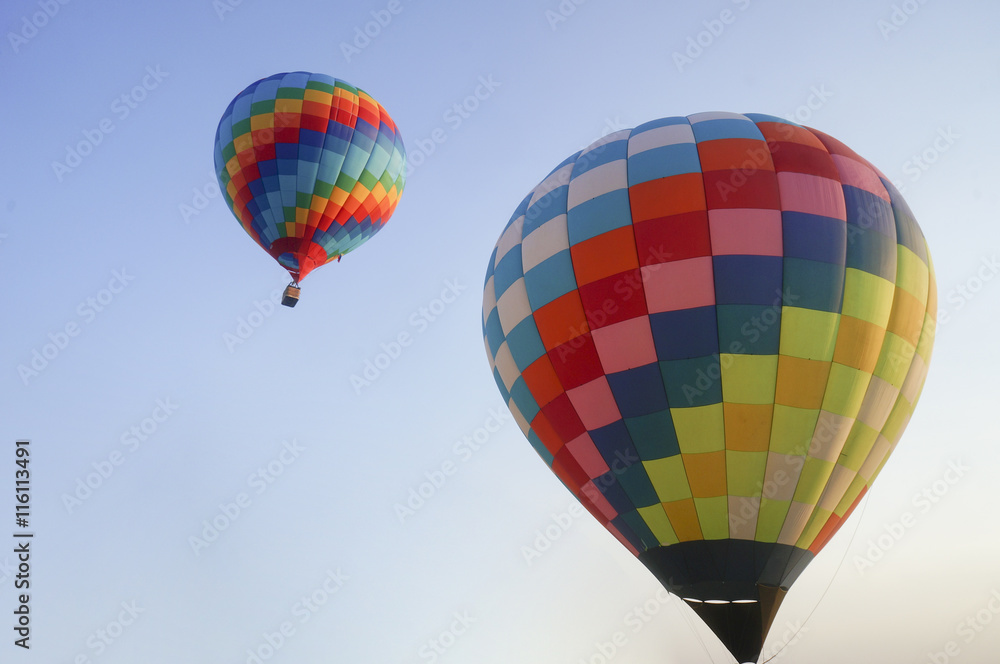 Fototapeta premium Multicolored balloons in the sky