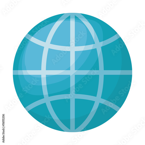 planet earth isolated icon design  vector illustration  graphic 