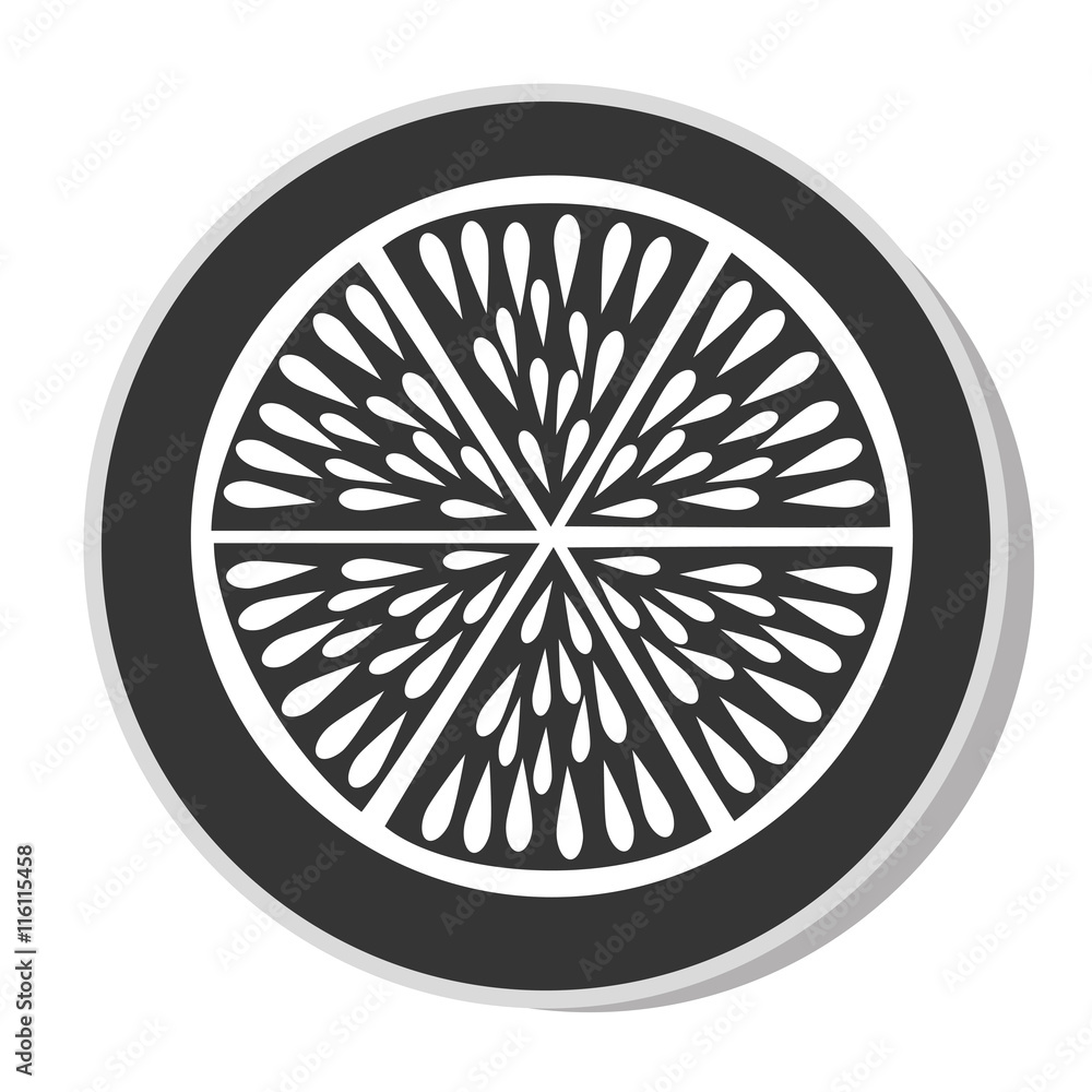Delicious and fresh orange fruit, isolated flat icon design vector illustration. Delicious and fresh orange fruit, isolated flat icon design vector illustration.