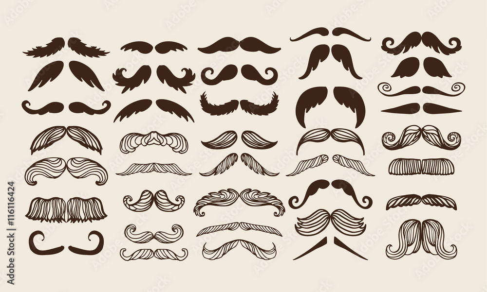 mustache silhouette isolated mustache silhouette isolated