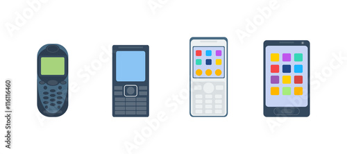 Mobile phone cellphone vector illustration.
