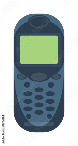 Mobile phone cellphone vector illustration.