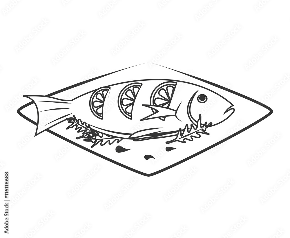 Seafood animal isolated flat icon in black and white, vector illustration graphic. Seafood animal isolated flat icon in black and white, vector illustration graphic.