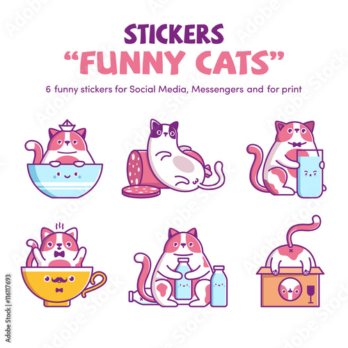 Stickers Funny Cat