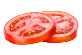 sliced tomato isolated