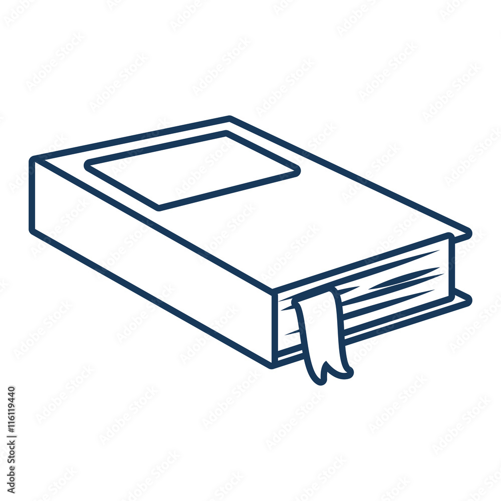 Book education school blue icon, isolated flat design Book education school blue icon, isolated flat design