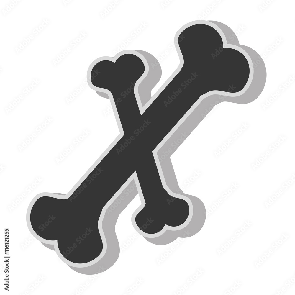 Human bones anatomy , isolated flat icon with black and white colors. Human bones anatomy , isolated flat icon with black and white colors.