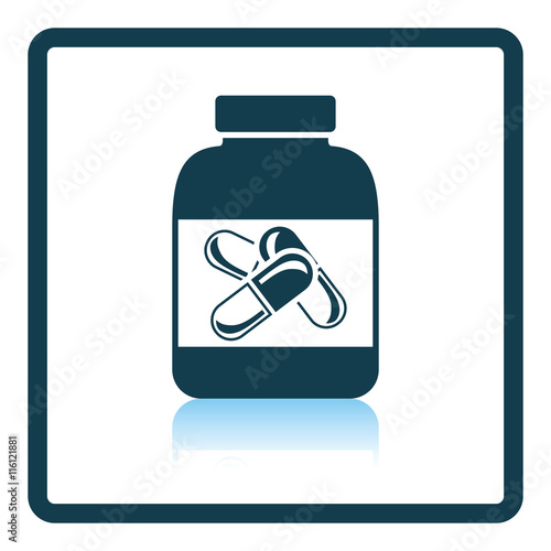 Icon of Fitness pills in container
